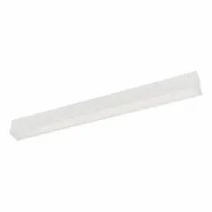 Architectural LED suspended light for commercial and industrial spaces. Selectable color temperature 2700K/3000K/3500K/4000K/5000K, 30W, 120/277V AC, 3ft nominal length. Suitable for overhead illumination in offices, warehouses, and retail environments.