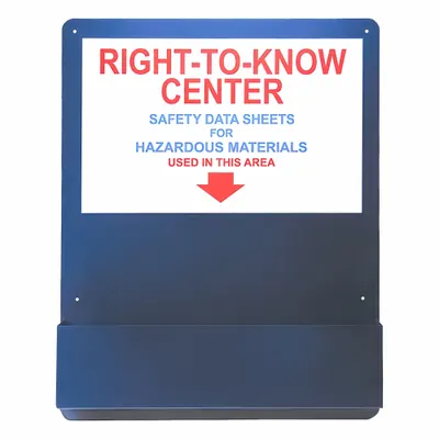 ACCUFORM Wall-Mount Information Center ZRS708 - Safety