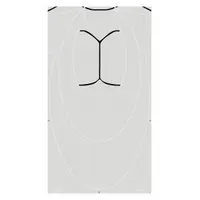 Paper silhouette targets for shooting range use. Each target measures 22 1/2 inches high by 12 1/2 inches wide in gray. Sold in a 100-pack. Suitable for firearms training and qualification