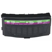 Combination Cartridge/Filter: TR-600, Ammonia (AM)/HEPA/Methylamine (MA), Green/Magenta Color, 5 PK (MPN TR-6360N)