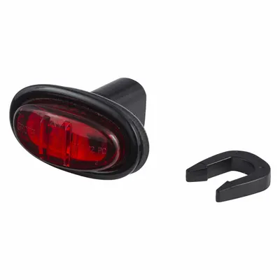 GROTE 45302 LED Oval Red Clearance Light with Grommet Mount and PC SAE Lens - Clearance Lights