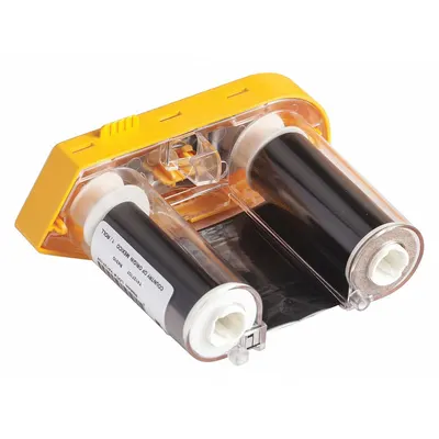 BRADY Single-Color Printer Ribbon, Black, Wax/Resin, R4300 Series, M61-R4310 - Brady Single-Color Ribbons