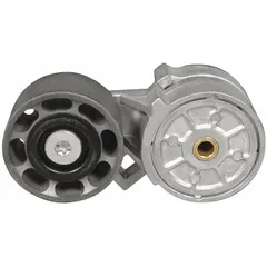 The DAYCO 89424 is a heavy-duty self-adjusting belt tensioner with a single pulley. It is designed to maintain proper tension in vehicle accessory belt drives, reducing slippage and wear. Suitable for demanding automotive and industrial engine applications where consistent belt performance is required.