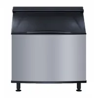 Ice Bin: 882 lb Storage Capacity, Top Hinged, 50 in Ht, 48 in Wd, 34 in Dp, Stainless Steel, FPT (MPN K970)
