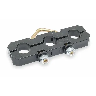 TRAMEC SLOAN Support Clamp: Support Clamp, Rubber/Steel, U-Bolt, Air Brake Hose - Air Brake Hose Holder & Cable Separators