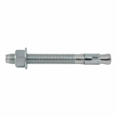 DEWALT Steel Wedge Anchors, 3/4 in Dia, 3/4"-10 Thread, 20 PK