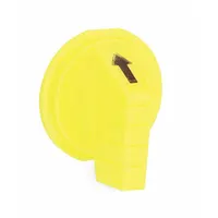 SCHNEIDER ELECTRIC Selector Switch Knob: 30 mm Compatible Switch Size, Short Lever, Yellow (MPN 9001Y8)
