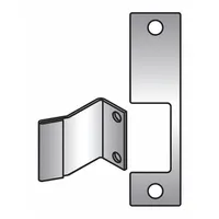 This HES electric strike faceplate is a direct replacement component for Series 1006 strike housings. It measures 4 7/8 inches in height and is used in access control systems on commercial doors to secure or release the latch