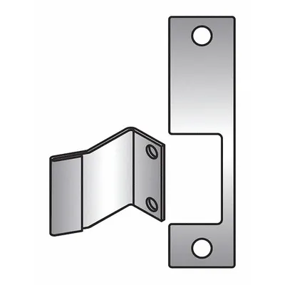 HES Electric Strike Faceplate, 4 7/8 in Ht, for Series 1006 - Electric Strike Faceplates