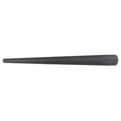 Round bull pin with a 1-3/16 in shank width, 10-1/2 in taper length, and 12 in overall length. Used for aligning holes and driving pins in industrial assembly and maintenance tasks.