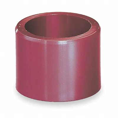 IGUS Sleeve Bearing: Polymer, 1/4 in Bore, 3/8 in OD, 3/4 in Overall Lg, Dark Red - Low-Friction Plastic Sleeve Bearings