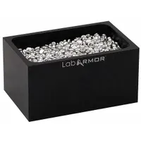 LAB ARMOR Double Black Bead Block: Aluminum, 6 in Overall Wd, 3 3/4 in Overall Lg, Bead Block (MPN 52200-BLK)
