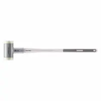 Dead Blow Sledge Hammer: Fiberglass Handle, Textured Grip, 257 1/2 oz Head Wt, 4 in Hammer Face Dia (MPN 3399.107)