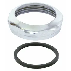 APPROVED VENDOR Chrome-Plated Brass Slip Nut with Washer, 1-1/2 in