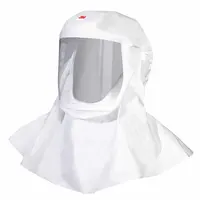 This hood with neck coverage is designed for use with a Powered Air Purifying Respirator (PAPR) or Supplied Air Respirator (SAR) system. It provides head and neck protection in industrial environments where respiratory hazards are present. The M/L size accommodates a range of head sizes. Sold in a 5-pack