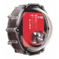 Clear polycarbonate cover for outdoor wall-mounted strobes. NEMA 4X rated, waterproof, with 7 3/4 in depth. Includes mounting hardware for surface mount. Helps protect device against vandalism and accidental damage