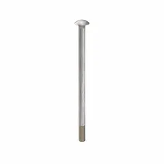 These 18-8 stainless steel carriage bolts feature a square neck that prevents rotation during tightening, making them suitable for metal-to-wood or metal-to-metal fastening where a smooth rounded head is desired. Each bolt has a 5/16"-18 thread size and 6-inch length, with a plain finish. Sold in a 5-pack.