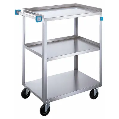 LAKESIDE Open Stainless Steel Utility Cart - Open Stainless Steel Carts