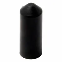 ELECTRIDUCT Heat Shrink End Caps: 100 Pk, 0.39 in I.D. Before Shrinking, 3:1, 1.34 in Lg, Black (MPN HSEC-0375-UV-BK-100PK)
