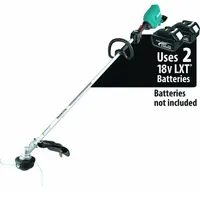 MAKITA Battery-Powered String Trimmer: 17 in Cutting Wd, Straight Shaft, 72 1/2 in Shaft Lg, 30 cc (MPN XRU18Z)