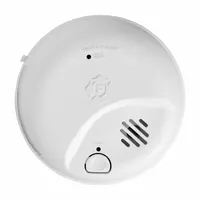 This hardwired combination smoke and carbon monoxide alarm features an ionization sensor for smoke detection and a sound alert rated at 85 dB at 10 ft. It includes a side-mounted 3V backup battery, a latching alarm indicator, a test button, and an Easy Adapter Plug. Compatible with model 9120B, it supports hardwired interconnect communication and meets UL 217 8th Edition standards. Suitable for residential and light commercial use where early warning of fire or carbon monoxide hazards is required
