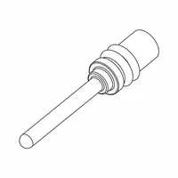 Crimp-type electrical contact for Anderson Power Connectors, accepting 10 AWG wire. Tin-plated for corrosion resistance. Rated 30 A at 600V AC/DC. Suitable for power distribution and industrial connections
