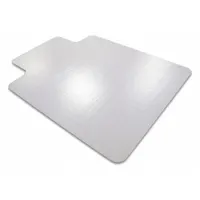 FLOORTEX Chair Mat: Traditional Lip, 0.11 in Thick, 60 in Overall Lg, 48 in Overall Wd, Clear (MPN FR1115227LR)