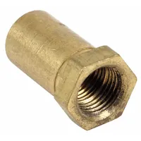 Replacement burner orifice for APW Wyott commercial cooking equipment. Controls gas flow to ensure proper fuel metering for burner operation. Used in ranges, griddles, and fryers