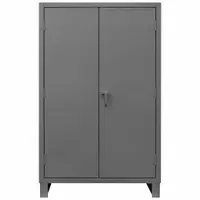 DURHAM MFG Storage Cabinet: 48 in x 24 in x 78 in, Swing Handle & Padlock Hasp, 12 ga Panel Thick (MPN HDC-244878-4S95)