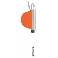 This general purpose tool balancer suspends and counterbalances handheld tools up to 6.6 lb. It features an 8.2 ft nylon cable and non-locking operation. Suitable for assembly lines, manufacturing cells, and maintenance shops to reduce operator fatigue.
