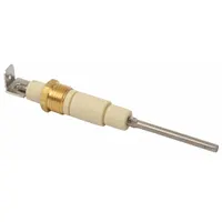 Flame sensing probe for Blodgett ovens. Detects burner flame to ensure gas flow is cut off when no flame is present. Used in commercial cooking equipment as a replacement part