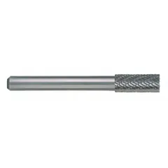 CLE-LINE SA-7 double-cut cylinder bur with a 3/4" x 1" head and 1/4" shank. Designed for material removal, deburring, and shaping in metalworking and fabrication. The double-cut geometry provides faster stock removal and smoother finishes on ferrous and non-ferrous materials.