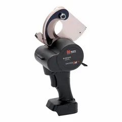 This bare-tool cable cutter features an inline guillotine design for cutting electrical cables. It is rated for 1000 MCM copper and 1500 MCM aluminum, and operates with a 5 Ah battery (battery and charger not included). Suitable for utility, electrical contractor, and industrial maintenance applications requiring clean cable cutting.