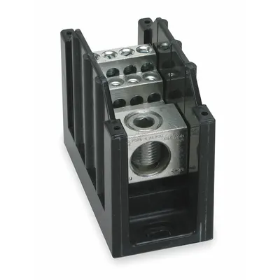 BUSSMANN Power Distribution Block: Open, Lug, Lug - Open Blocks with Lugs