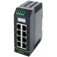 MURRELEKTRONIK Ethernet switch: Unmanaged, DIN Rail, 8 Ports, RJ45, 1000 mbps/Ethernet, IP20 (MPN 58815)