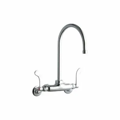 ELKAY LK945GN08T4T Widespread Kitchen Faucet, Brass, Wall-Mount, 1.5 gpm - Widespread Kitchen Faucets