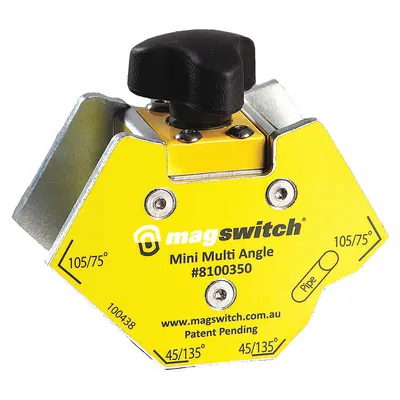 MAGSWITCH Welding Angle: 45°_60°_90°_120°, 90 lb Max Pull - Switchable Multi-Angle Welding Magnets