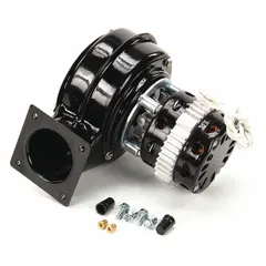 This blower motor kit is a replacement component for Cres Cor ovens, designed to restore proper airflow for even heat distribution. It is used in commercial kitchen and foodservice equipment maintenance.