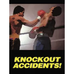 This 22 in x 17 in safety poster promotes accident prevention in industrial workplaces. Printed in English with a clear film laminate protective coating for durability in high-traffic areas. Does not include a frame or write-on surface.