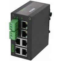 MURRELEKTRONIK Ethernet switch: Unmanaged, DIN Rail, 6 Ports, RJ45, 100 mbps/Ethernet, IP40 (MPN 58172)