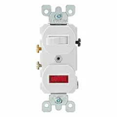 Single-pole maintained toggle wall switch rated 120V AC and 15 A. White finish for standard wall plates. Non-illuminated design for basic on/off control of lighting or electrical loads in residential, commercial, or industrial buildings.