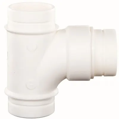 ORION Tee Pipe Fitting: Polyvinylidene, 2 in x 2 in x 2 in Fitting Pipe Size - Schedule 40 Pipe Fittings