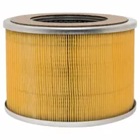 Cartridge hydraulic filter with cellulose media, 3 1/2 in inside diameter, 6 in outside diameter. Includes two attached end seals. Compatible with hydraulic fluid. Used in hydraulic systems for contaminant removal