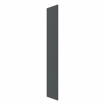 HADRIAN Pilaster: Solid Plastic HDPE, Plastic, Slate, 80 1/2 in Ht, 14 in Wd - Pilasters for Bathroom Partitions