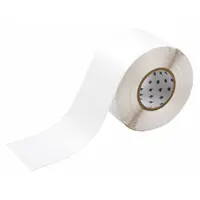 Continuous Label Stock: 4 in x 300 ft, Vinyl, White (Gloss), Outdoor (MPN THT-107-439)