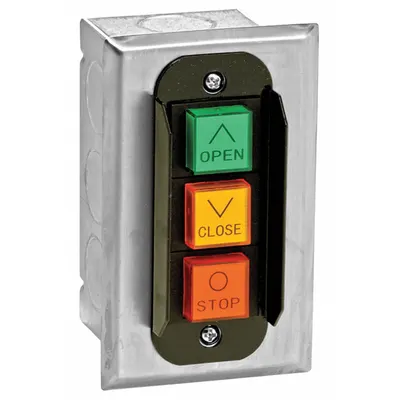 AMERICAN GARAGE DOOR PBC3 Push Button Garage Door Control Station - Push Button Garage Door Control Stations