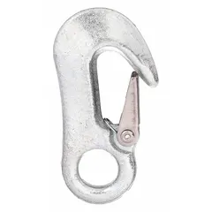 This forged steel spring snap features a solid gate and a working load limit of 900 lb. Designed for non-lifting applications such as securing loads, tethering, or rigging. Not for lifting.