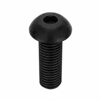 Socket Head Cap Screw: 1/4"-28 Thread Size, 3/4 in Lg, Button, Black Oxide, Alloy Steel, 100 PK (MPN 25F75KBC)