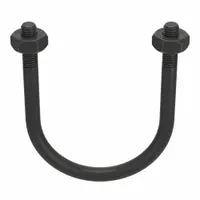 Standard U-Bolt: 1/2"-13 Thread Size, For Pipe Size 5 in, 7 1/4 in Inside Ht, Steel, Black Oxide (MPN U17242.050.0500)