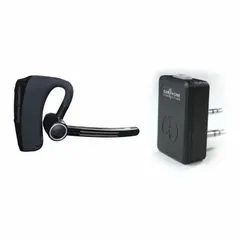 This Bluetooth earpiece is designed for use with Motorola CLS, CP, CT, SP10, SP21, SP50, and XTN series two-way radios. It enables wireless hands-free communication, suitable for security, warehousing, and field service applications. The earpiece connects via Bluetooth to compatible radios, allowing users to operate without cables.